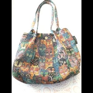 Vintage Laurel Burch Cat Purse Felines Tapestry